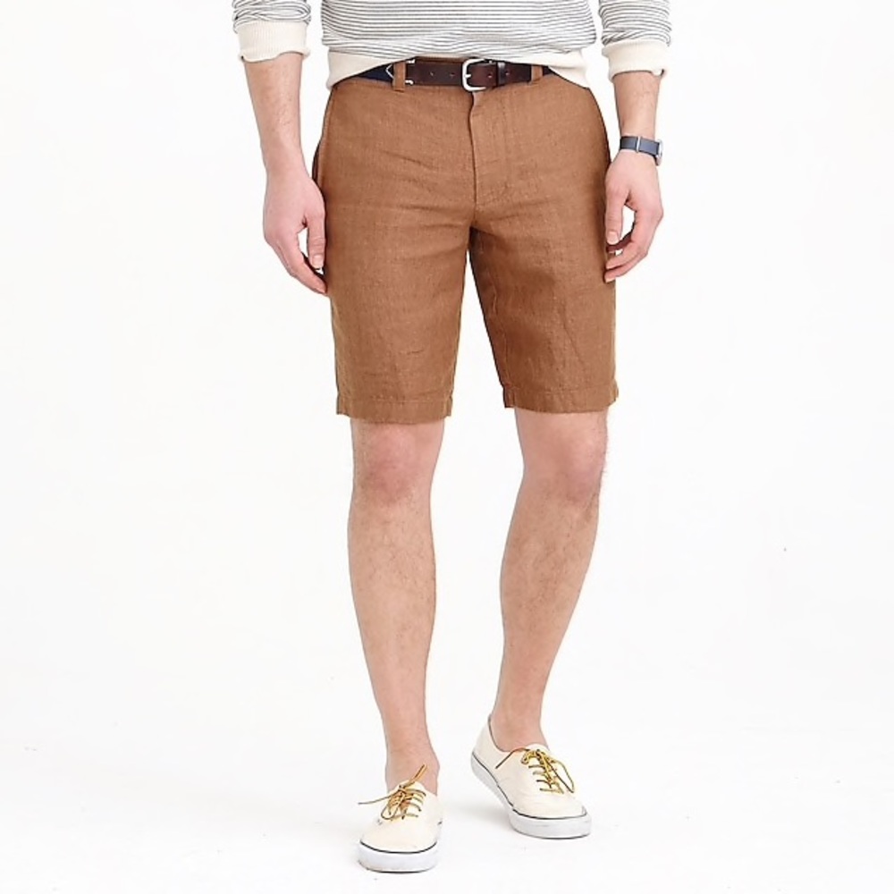 Men's NWOT JCREW Stanton Irish Linen Short